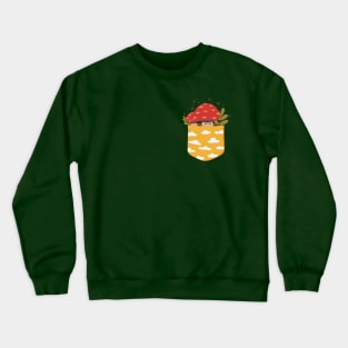 Pocket Mushrooms Crewneck Sweatshirt